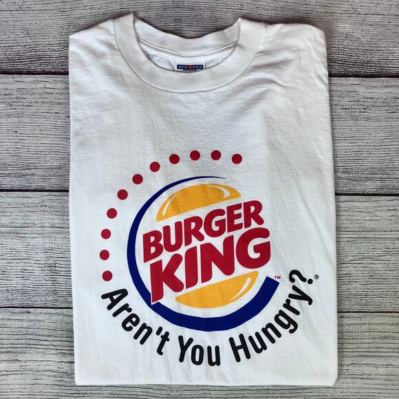 Vintage Burger King "Aren't You Hungry?" Promo T-shirt - Picture 1 of 7